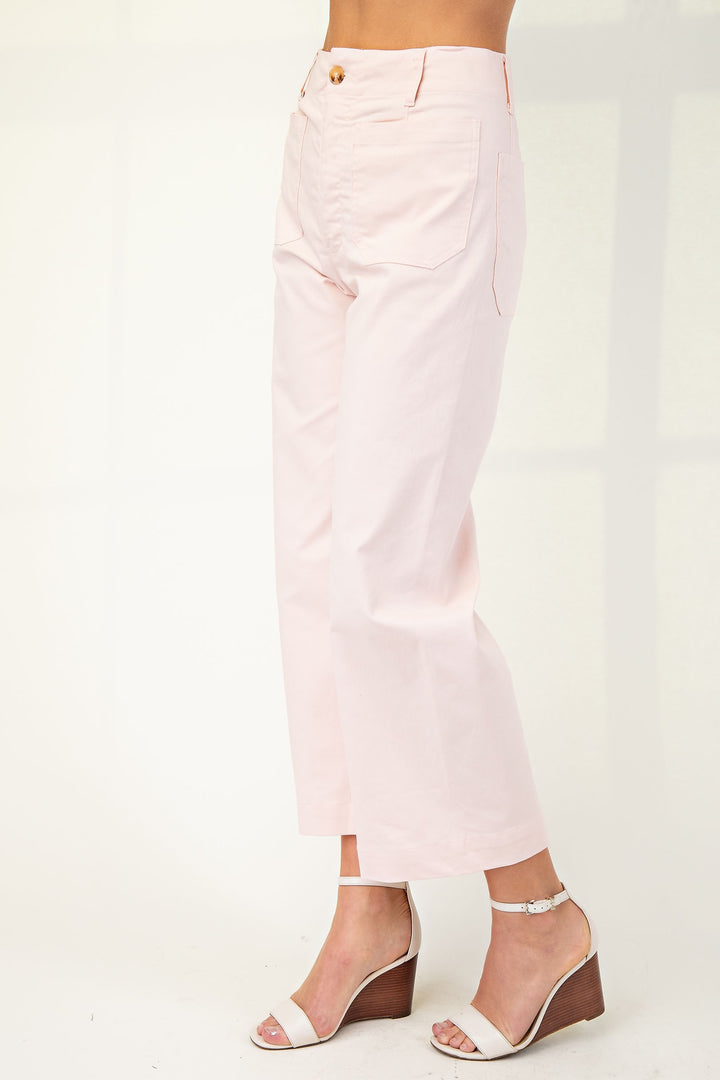 Alexia Cropped Pants Powder Pink