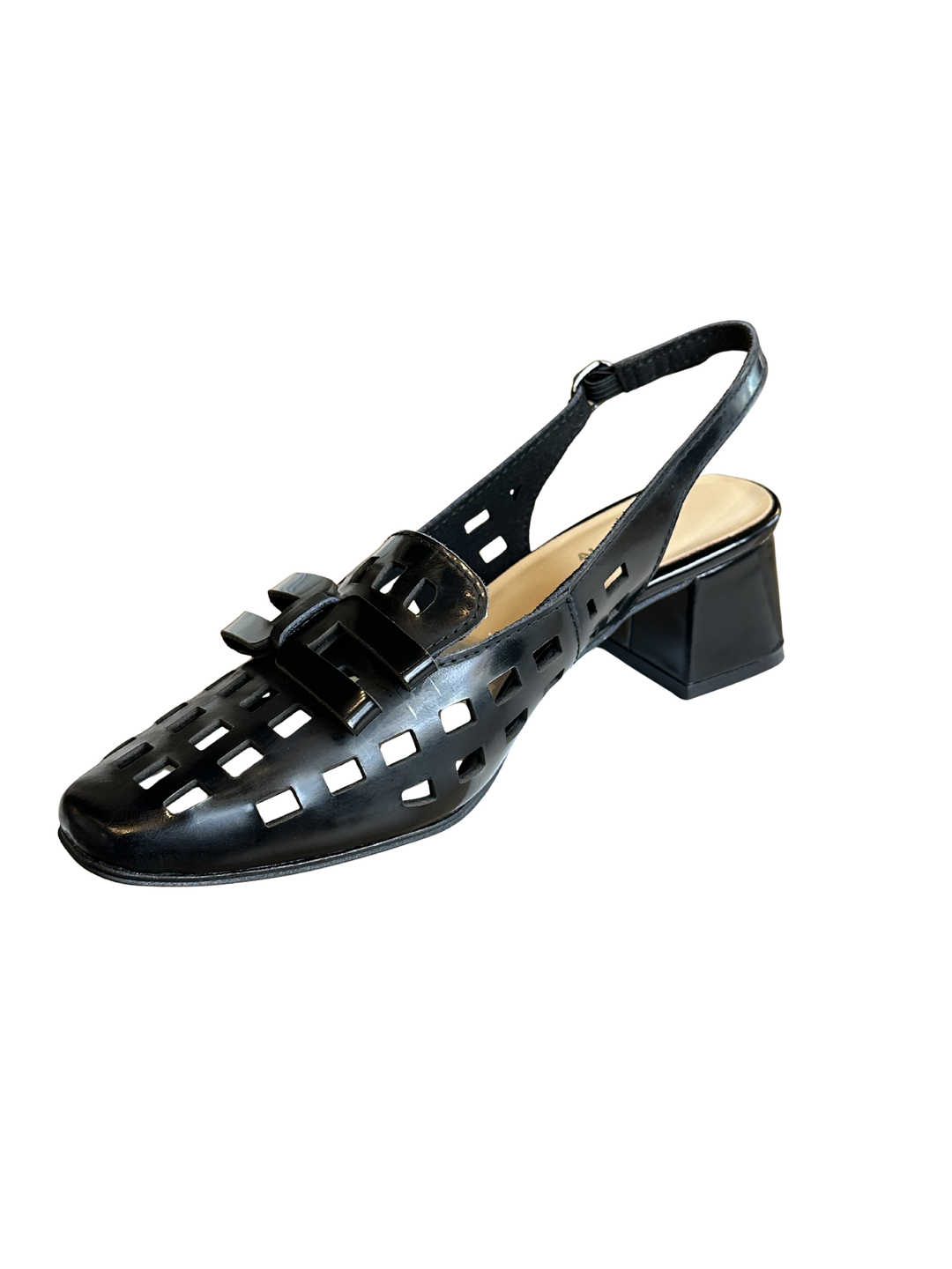 All Black CC Block Sandal – Black