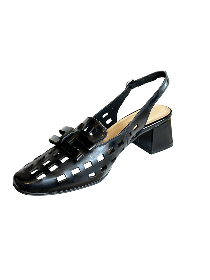 All Black CC Block Sandal – Black