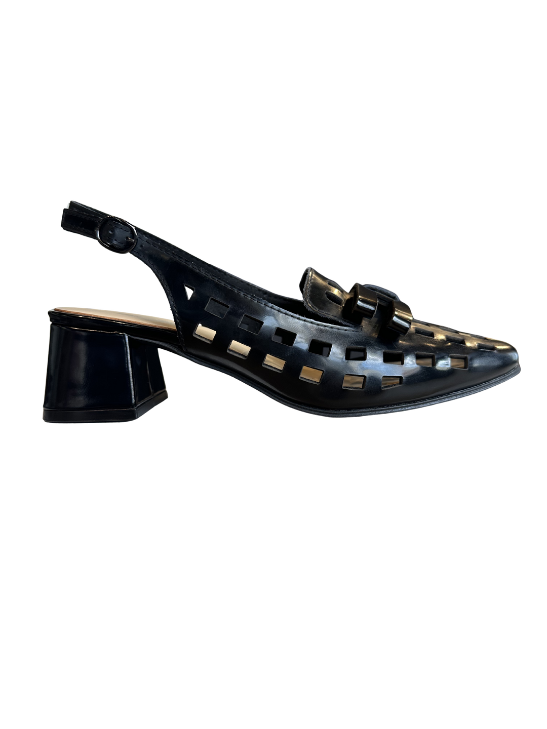 All Black CC Block Sandal – Black