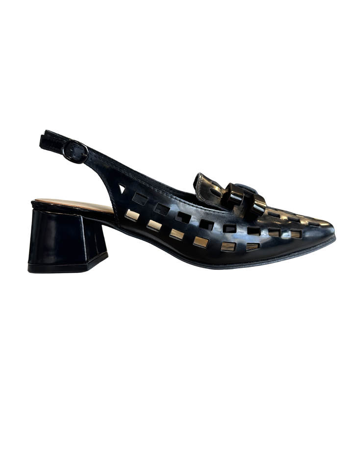 All Black CC Block Sandal – Black