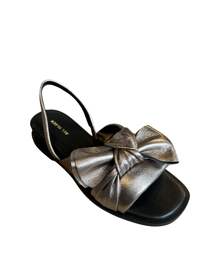 All Black Nu Bow &amp; Sling – Pewter
