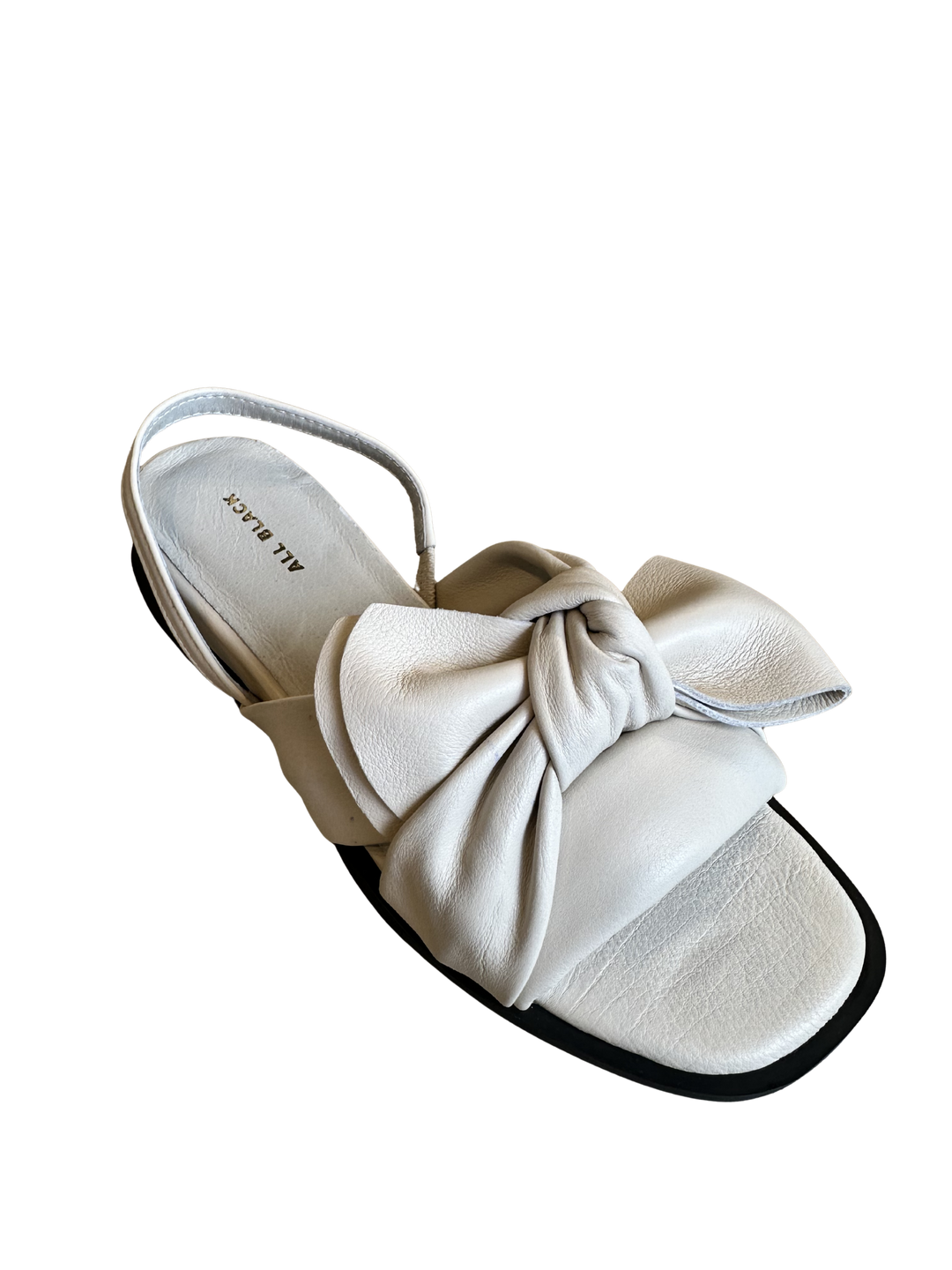 All Black Nu Bow &amp; Sling – White
