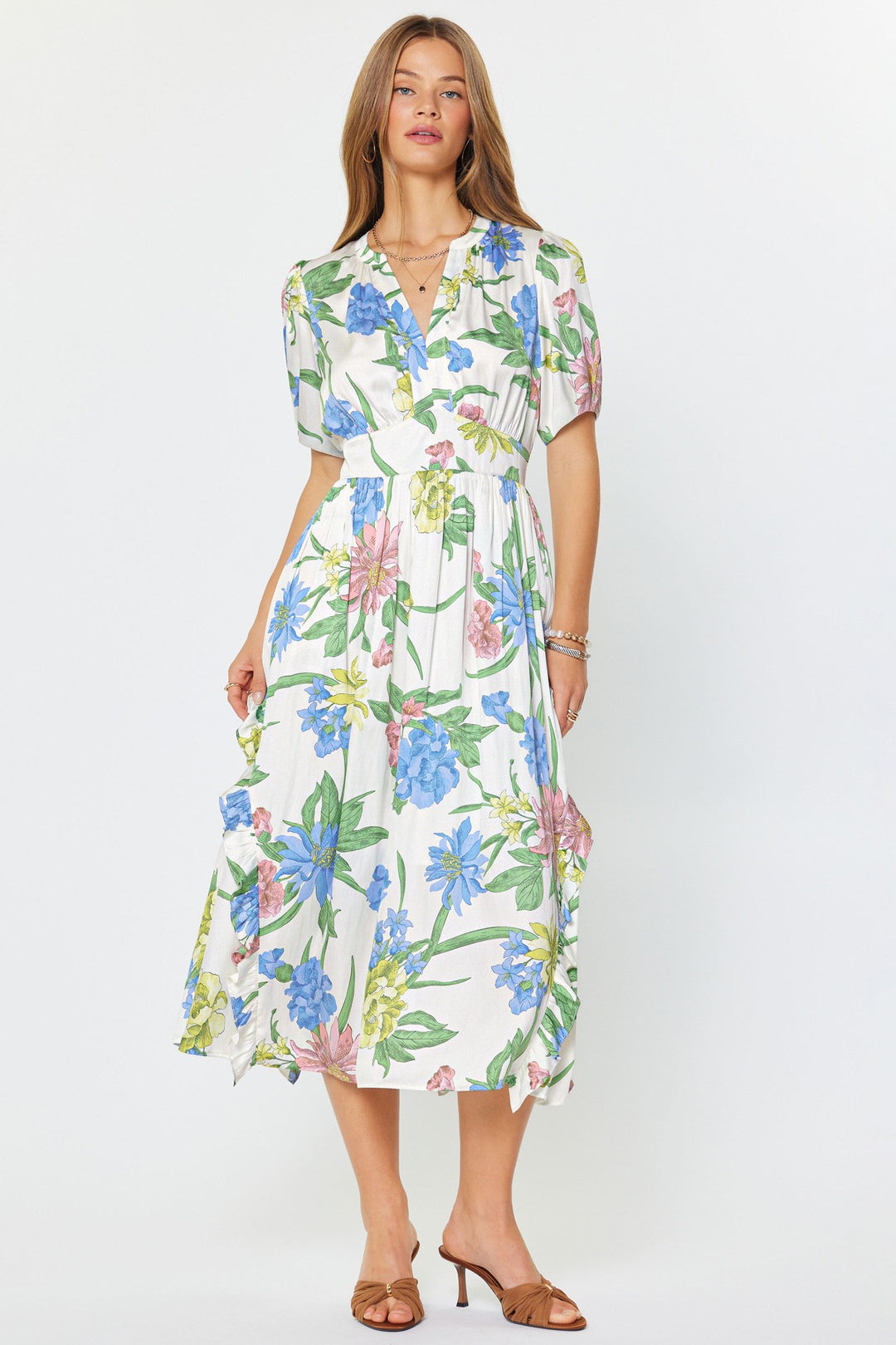 Amelia Floral Midi Dress