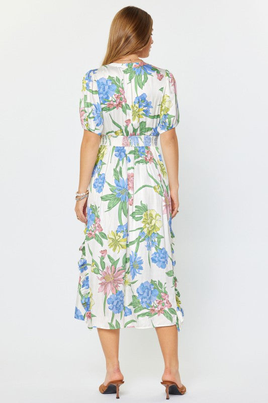 Amelia Floral Midi Dress