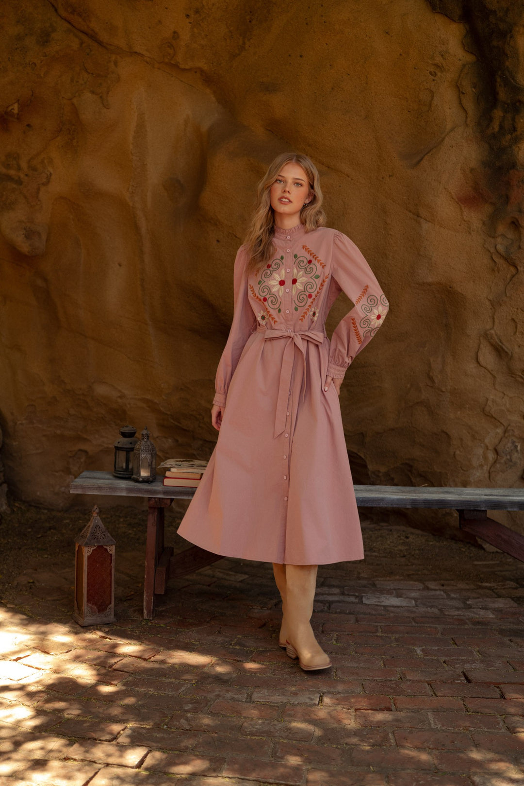 Audrey Prairie Midi Dress