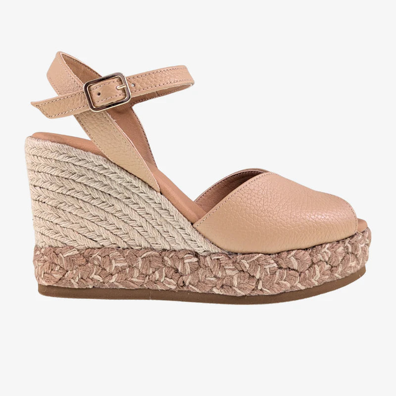 Ateliers Nina Heel – Tan Leather Strappy Sandal