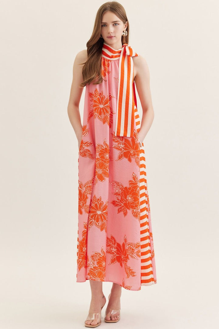 Audrey Midi Dress Pink
