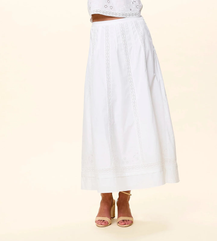 Aylin Midi Skirt Ivory