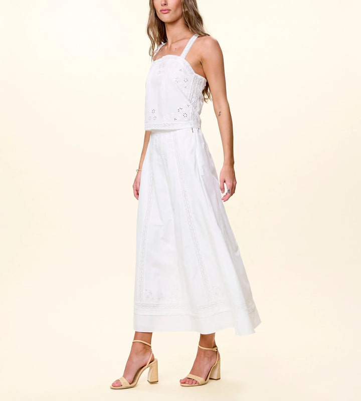 Aylin Midi Skirt Ivory