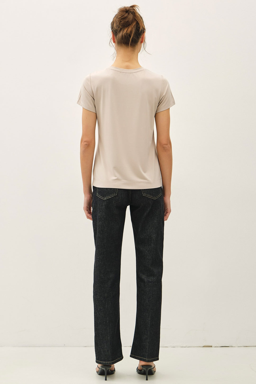 Bamboo Round Neck - Stone