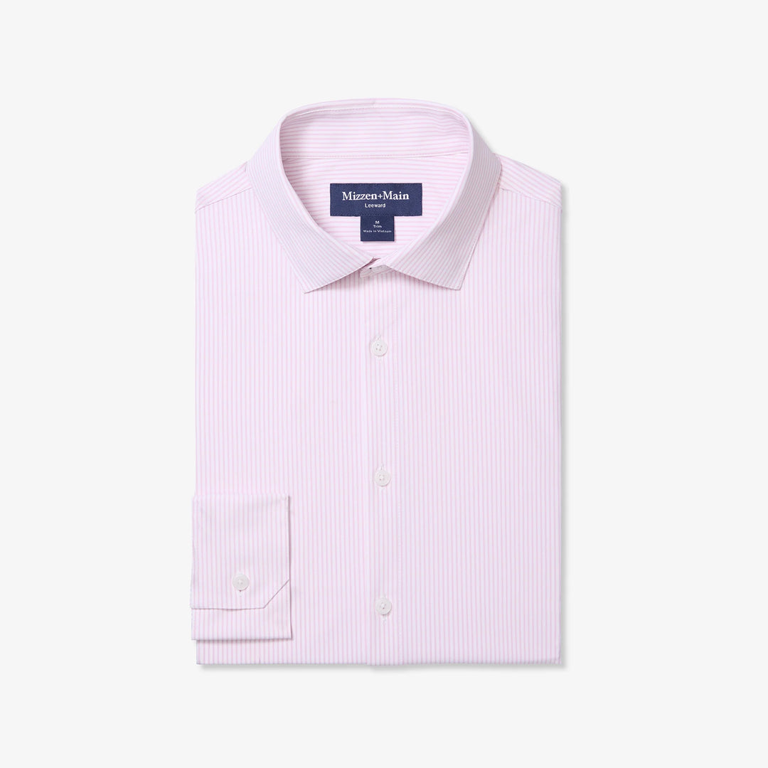 Mizzen+Main Leeward Pink Salt Banker Stripe