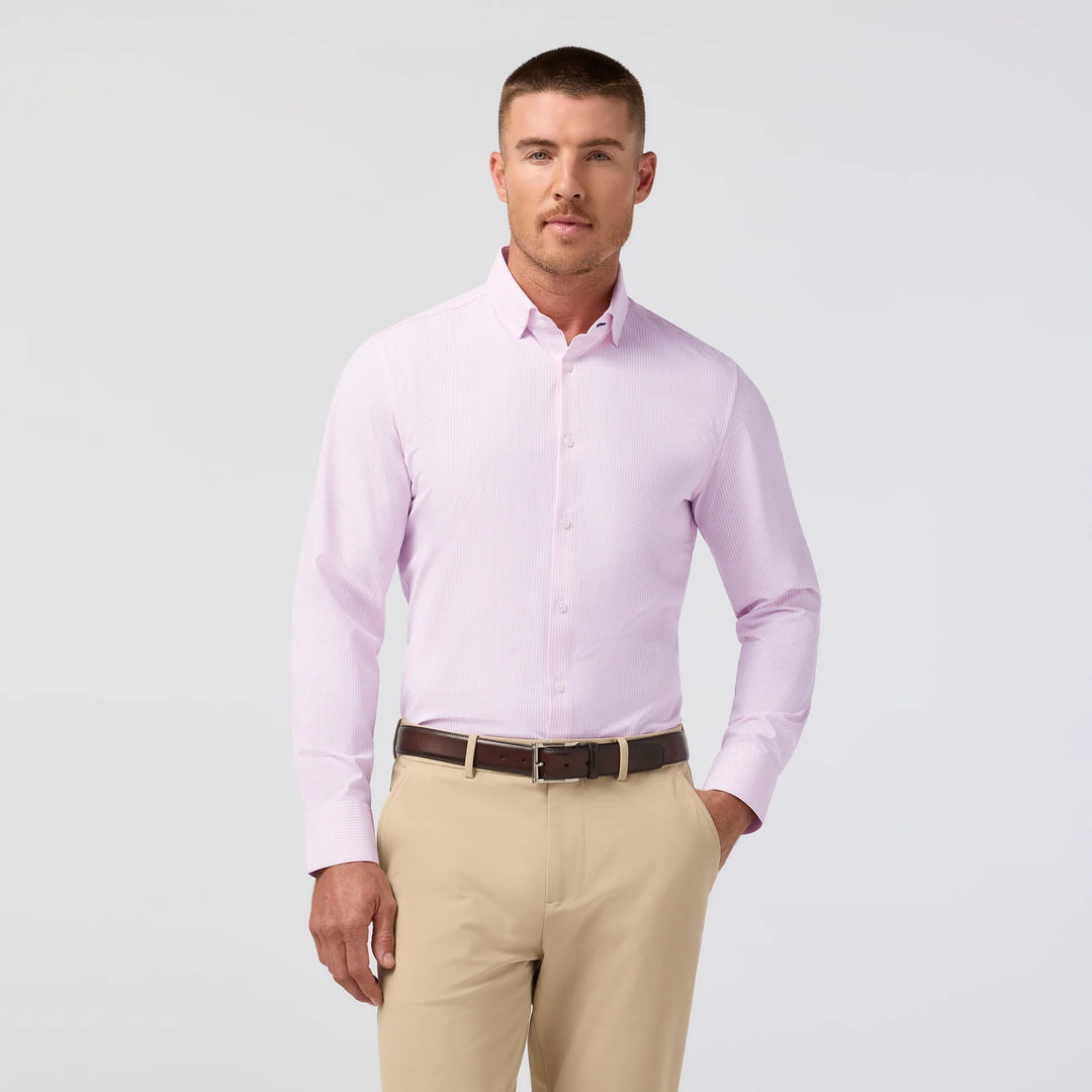 Mizzen+Main Leeward Pink Salt Banker Stripe