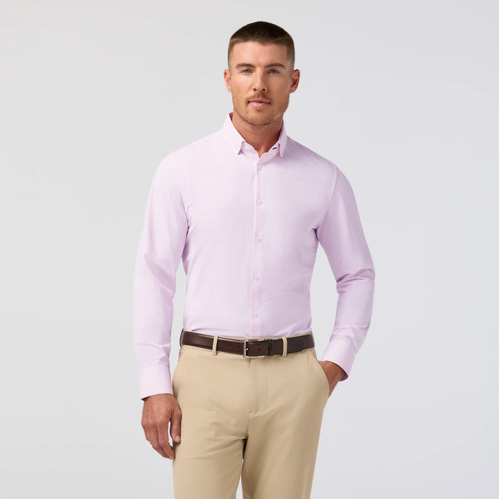 Mizzen+Main Leeward Pink Salt Banker Stripe