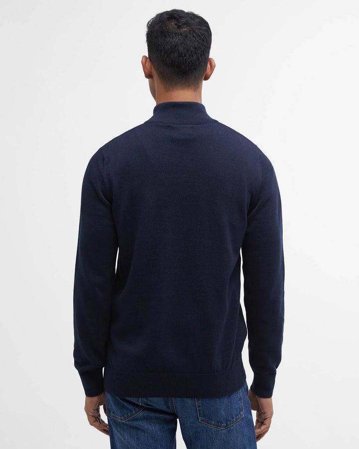 Cotton 1/4 Zip Sweater - Classic Navy