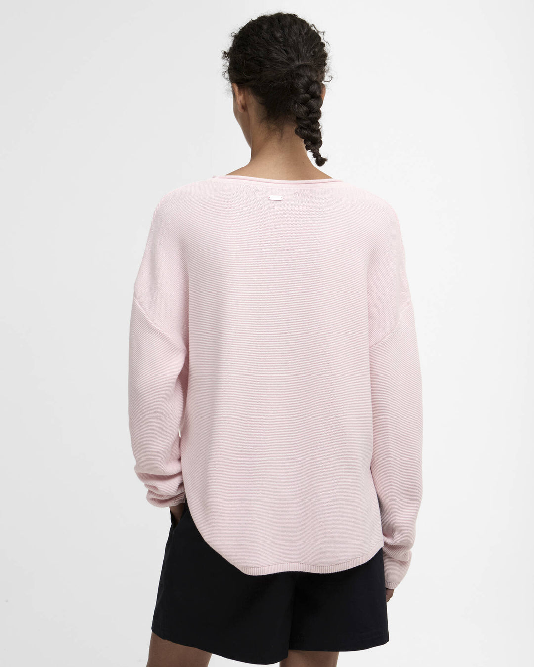 Barbour Marine Crew Neck Knit Sweater – Pink