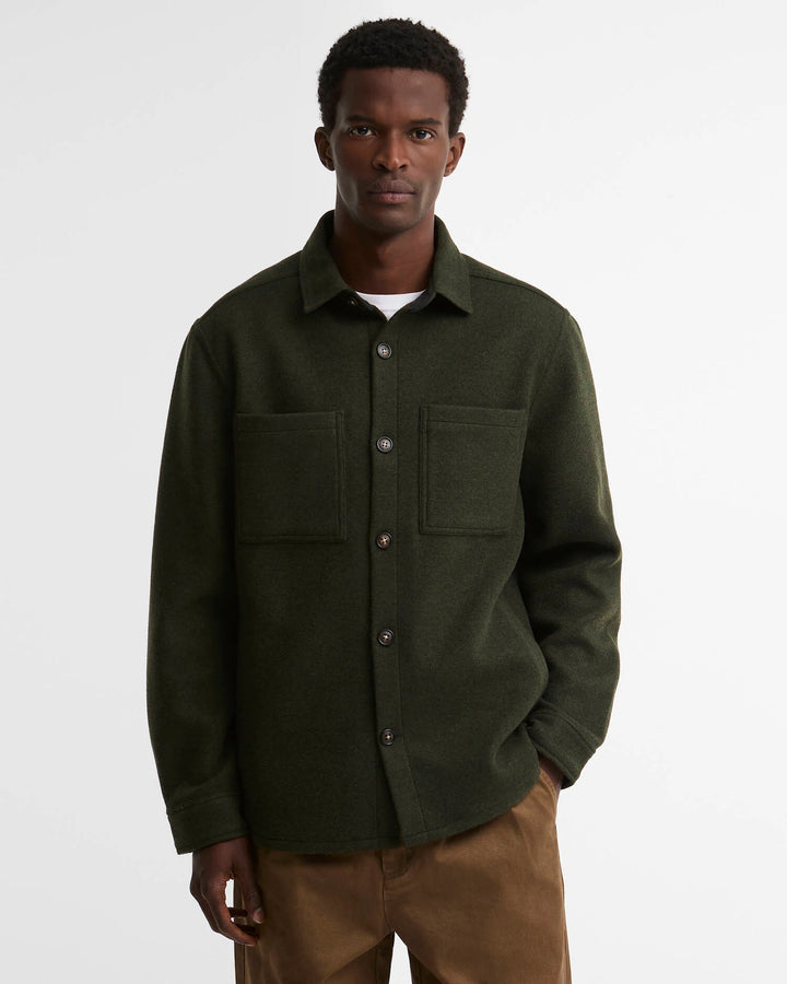 Marltown Wool Blend Overshirt - Sage