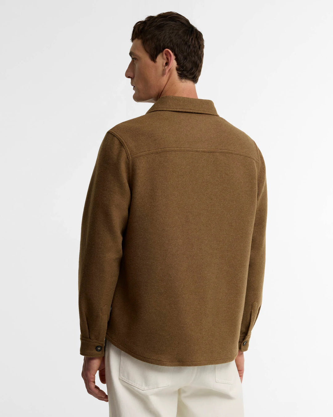 Marltown Wool Blend Overshirt - Sandstone