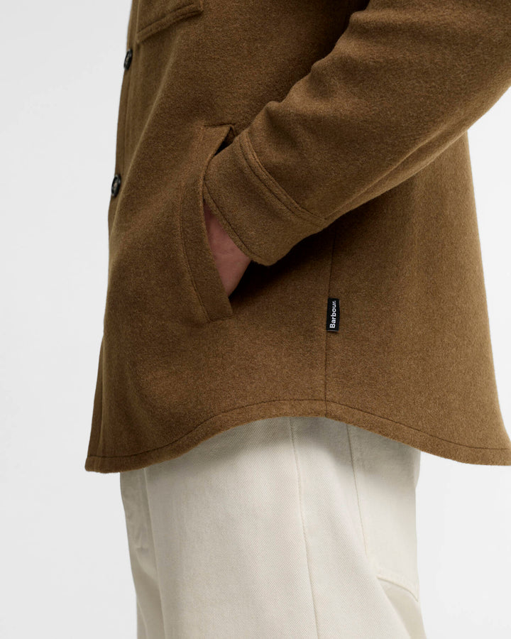 Marltown Wool Blend Overshirt - Sandstone