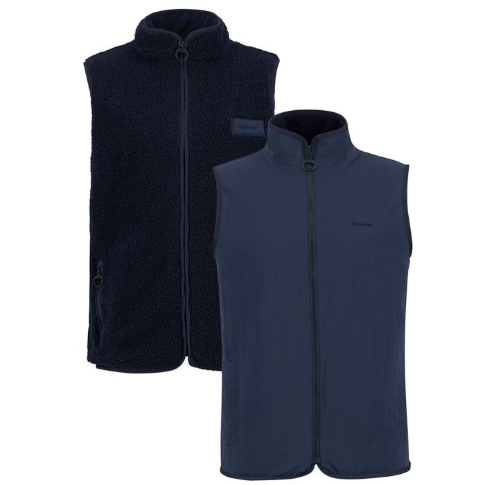 Reversible Fleece Gilet - Navy