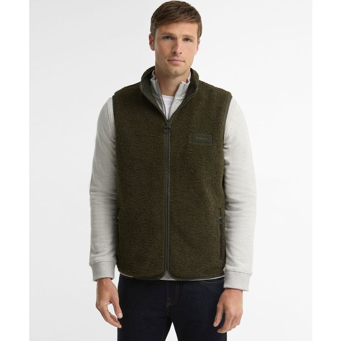 Reversible Fleece Gilet - Sage