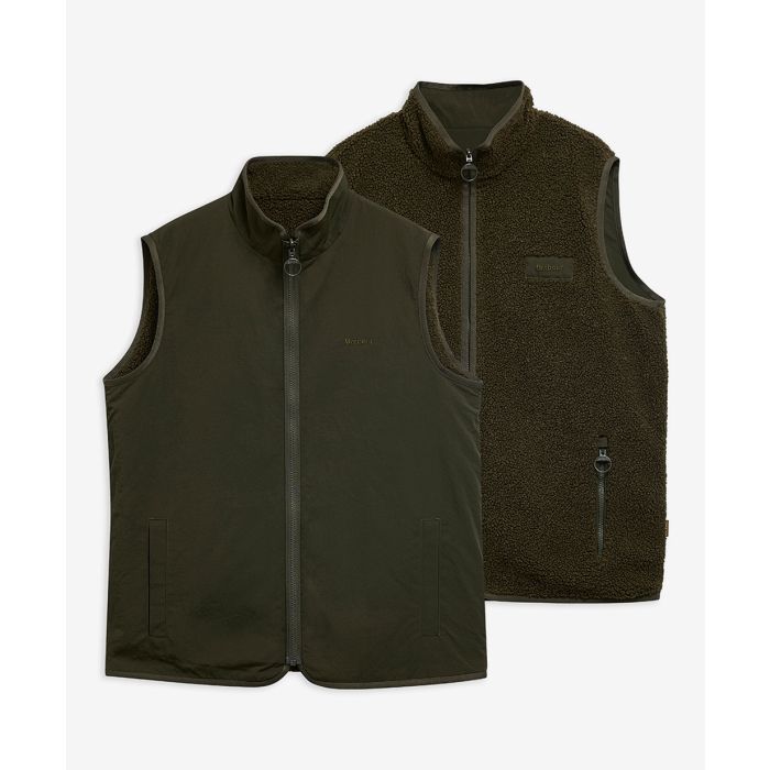 Reversible Fleece Gilet - Sage