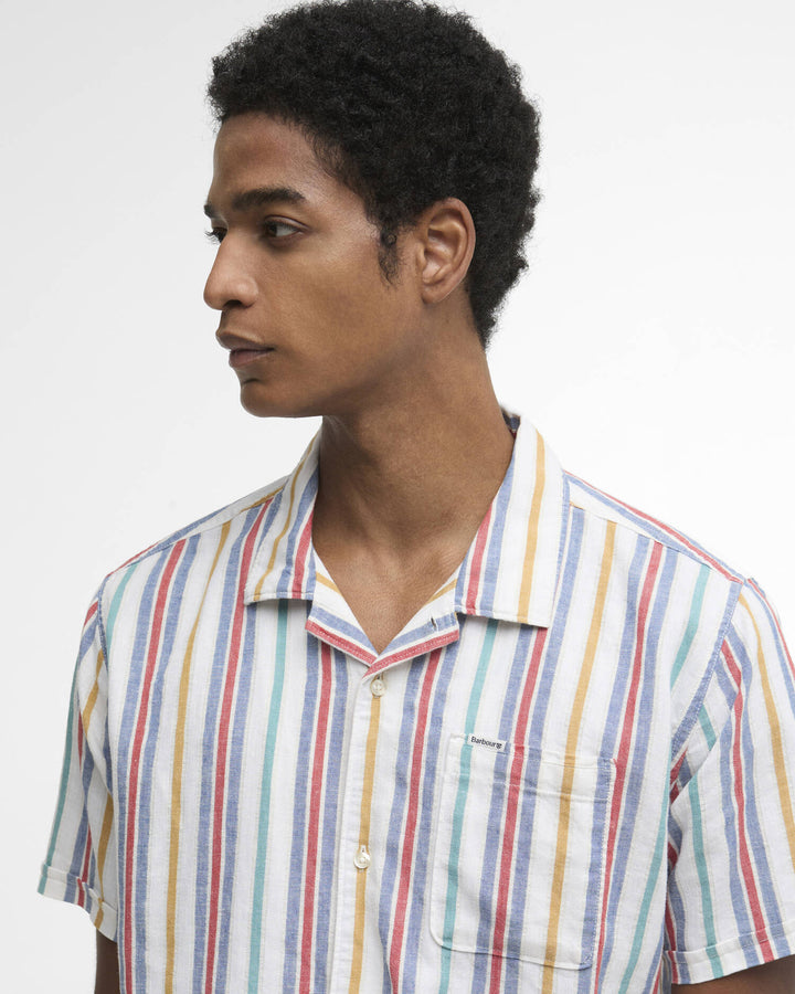Barbour Waterbay Striped Shirt White