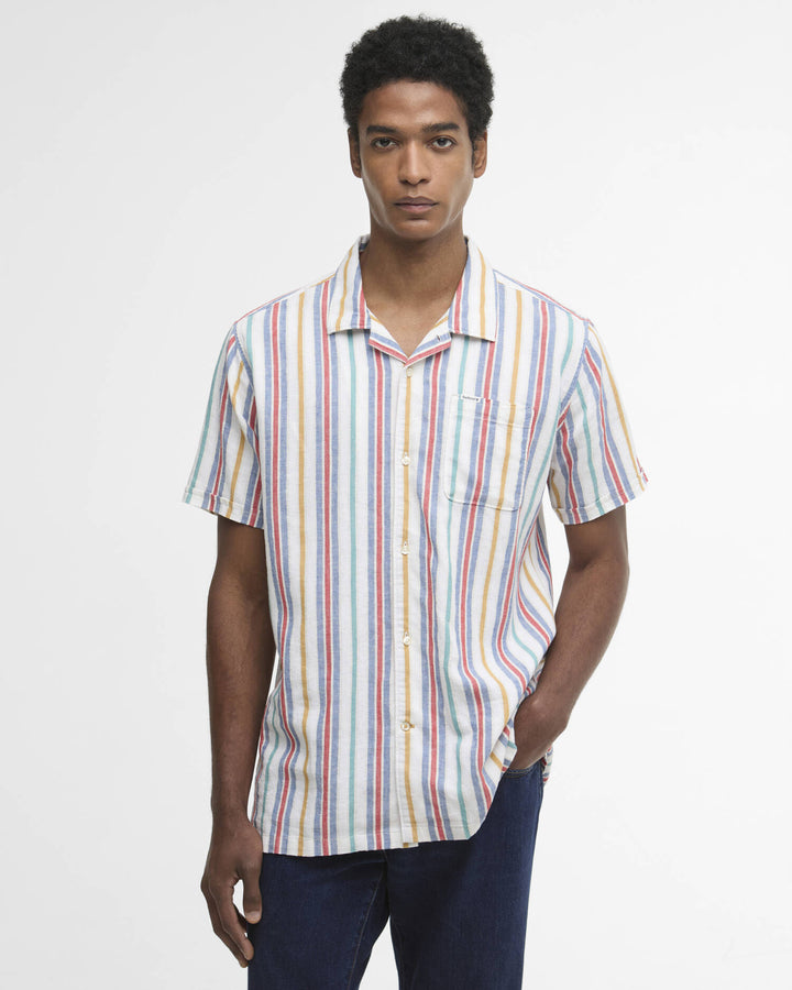Barbour Waterbay Striped Shirt White