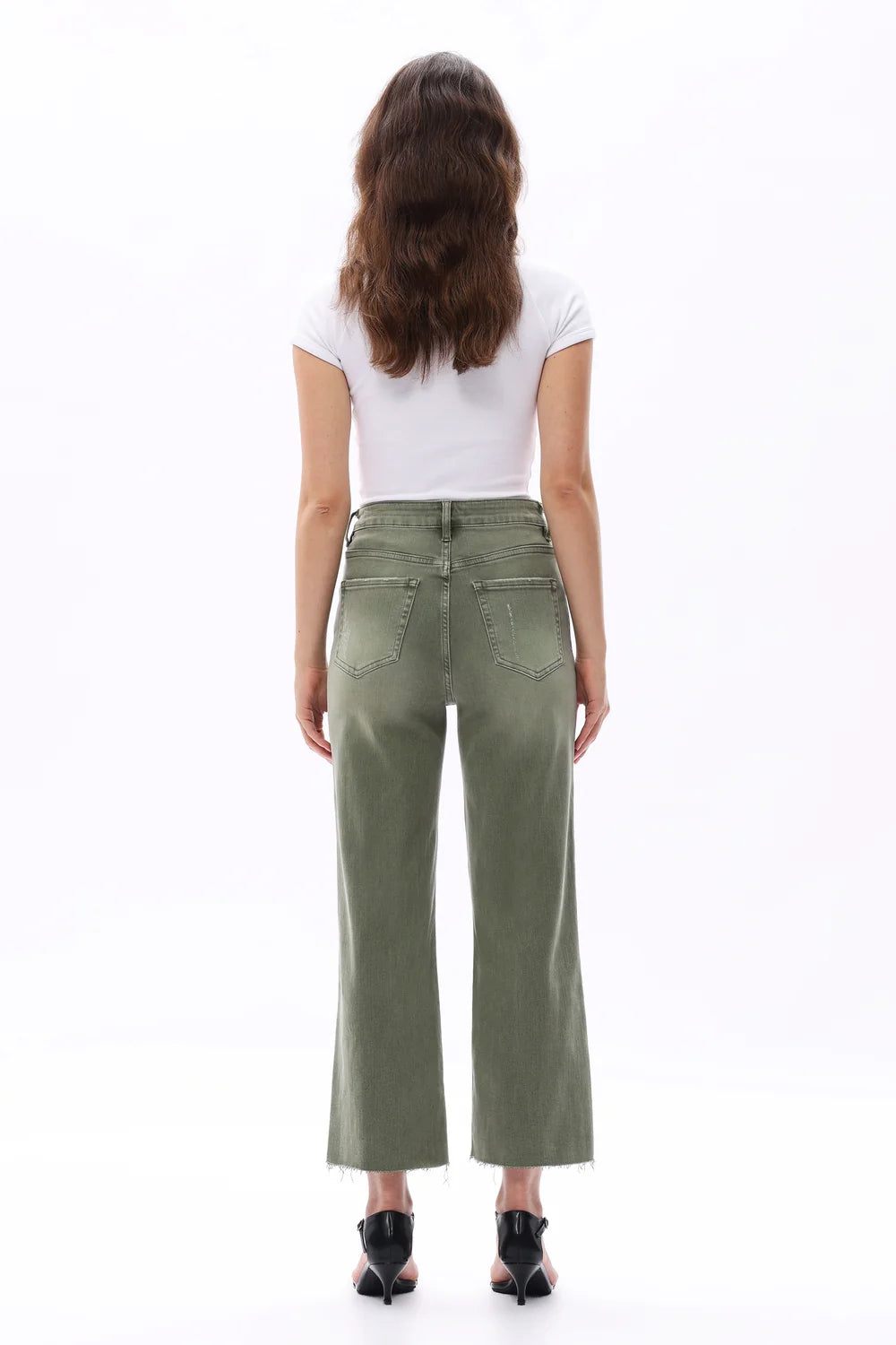 High Rise Wide Leg - Green