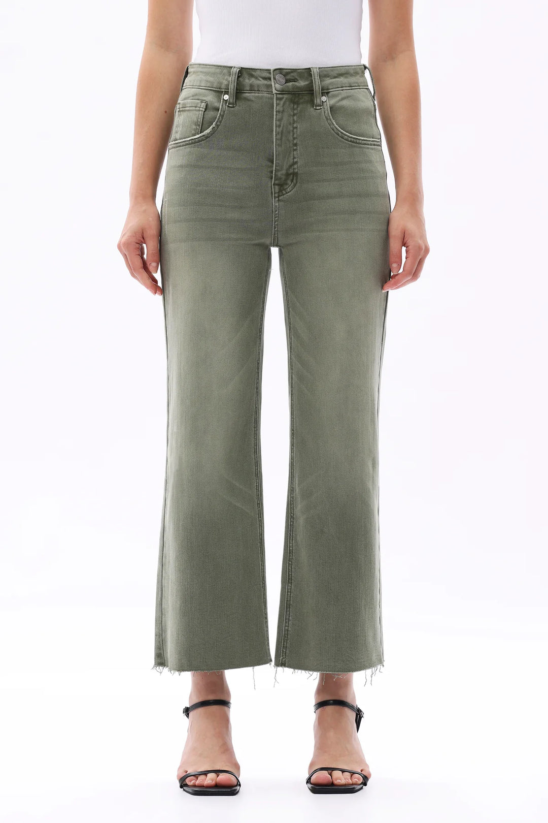 High Rise Wide Leg - Green