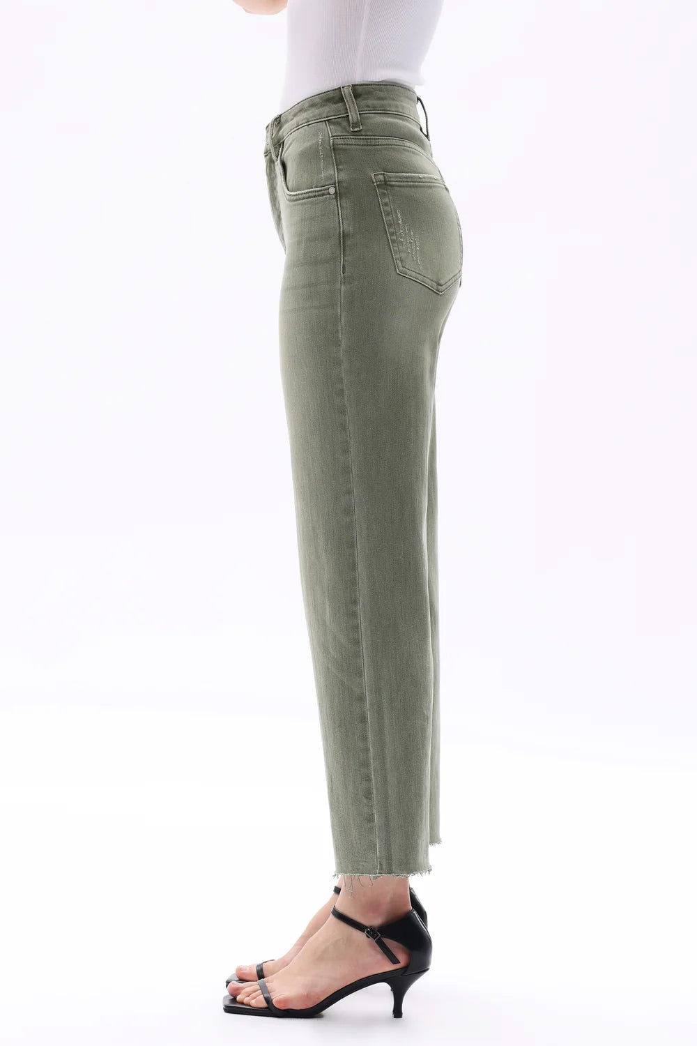 High Rise Wide Leg - Green