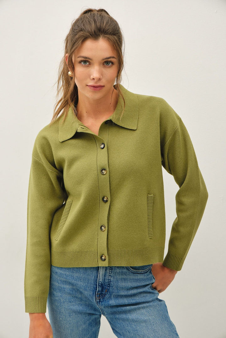 Archive Knit Cardigan - Avocado