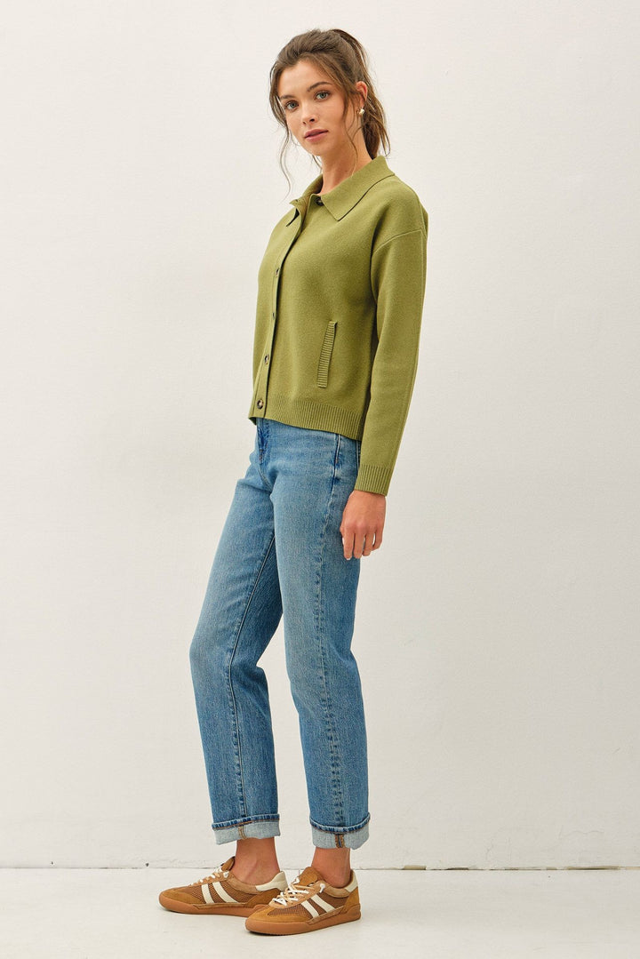 Archive Knit Cardigan - Avocado