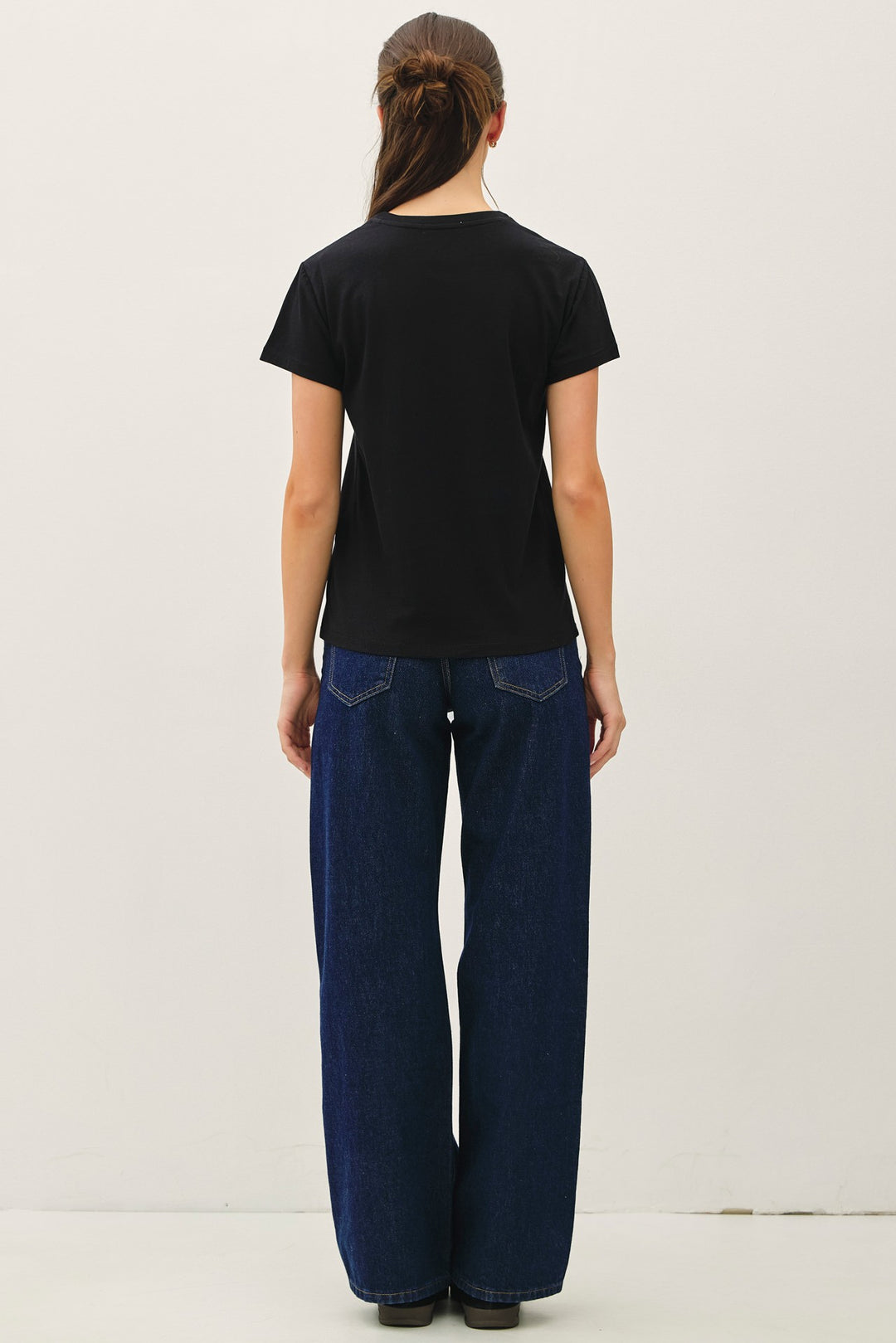 Cotton Jersey Tee - Black