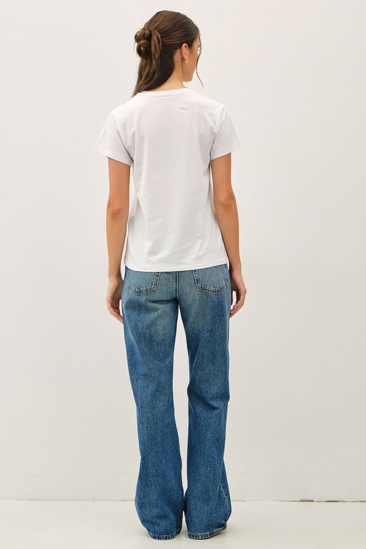Cotton Jersey Tee - Off White
