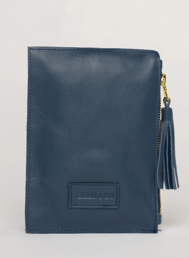 Acrylic Ring Wristlet-Navy
