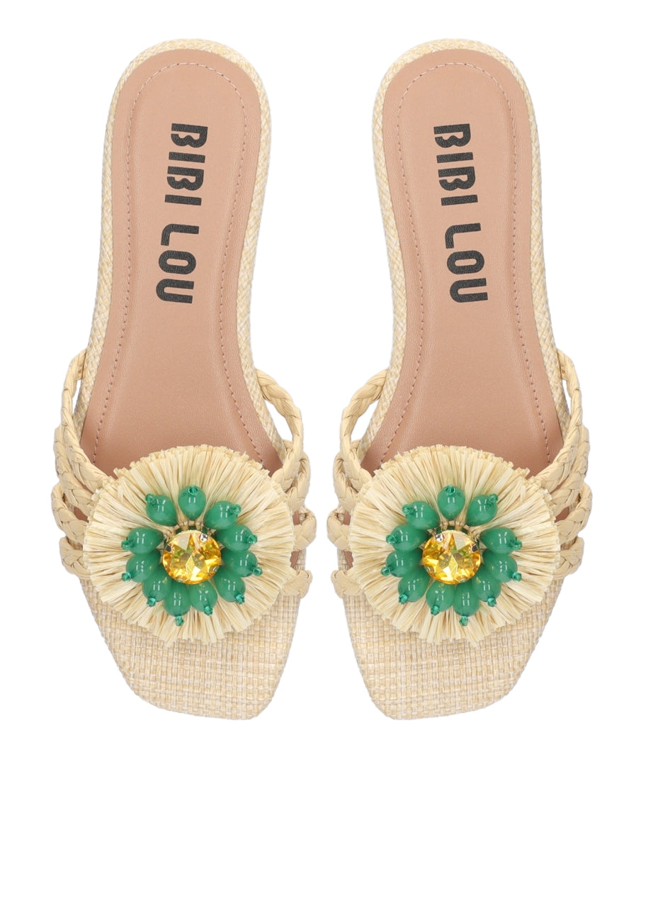 Bibi Lou Vavin Flower Slide – Natural
