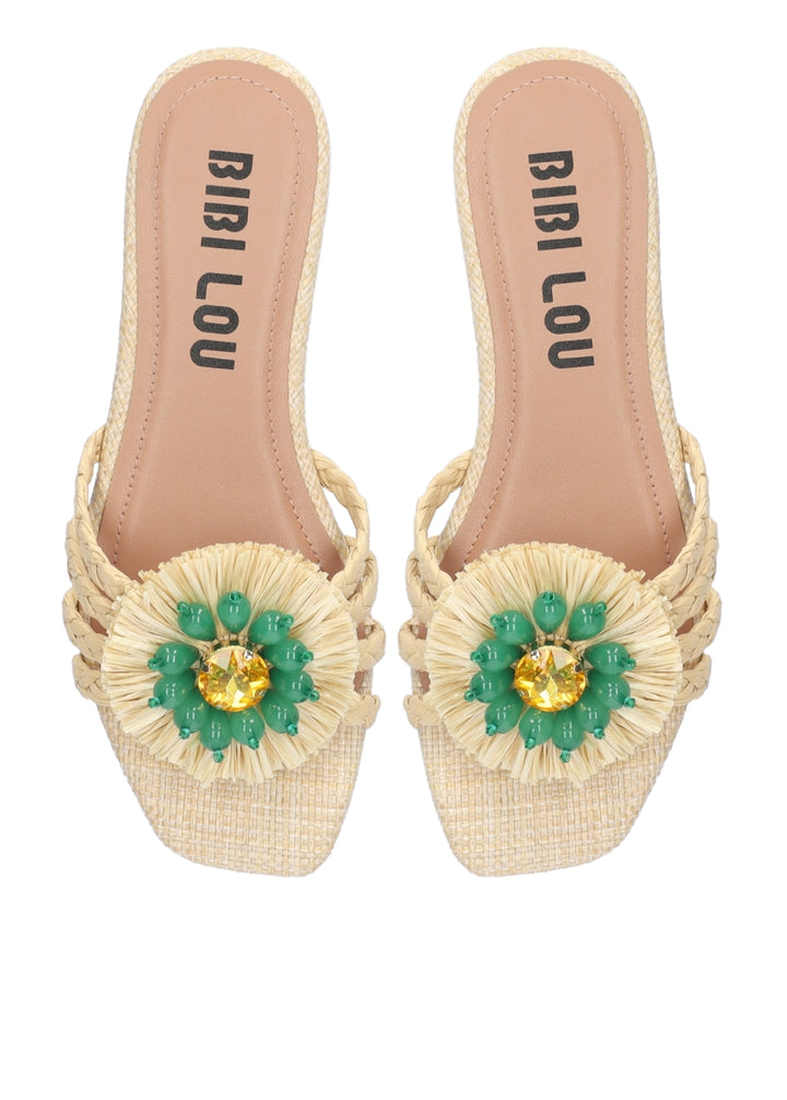 Bibi Lou Vavin Flower Slide – Natural