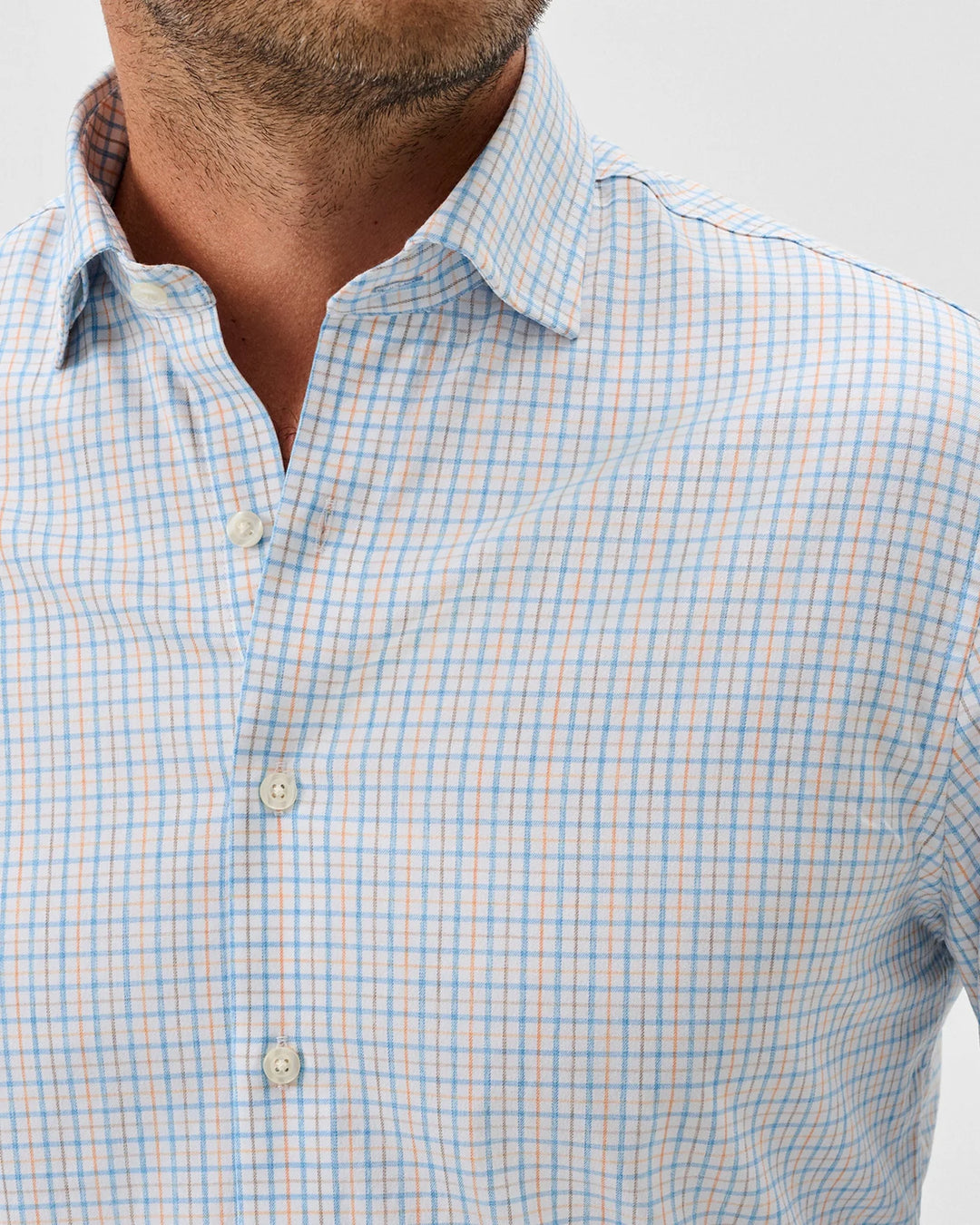 Johnnie-O Briney Perf Button Down Lapis