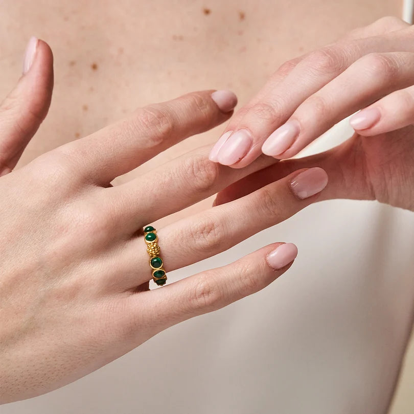 Berry Gem Ring - Malachite