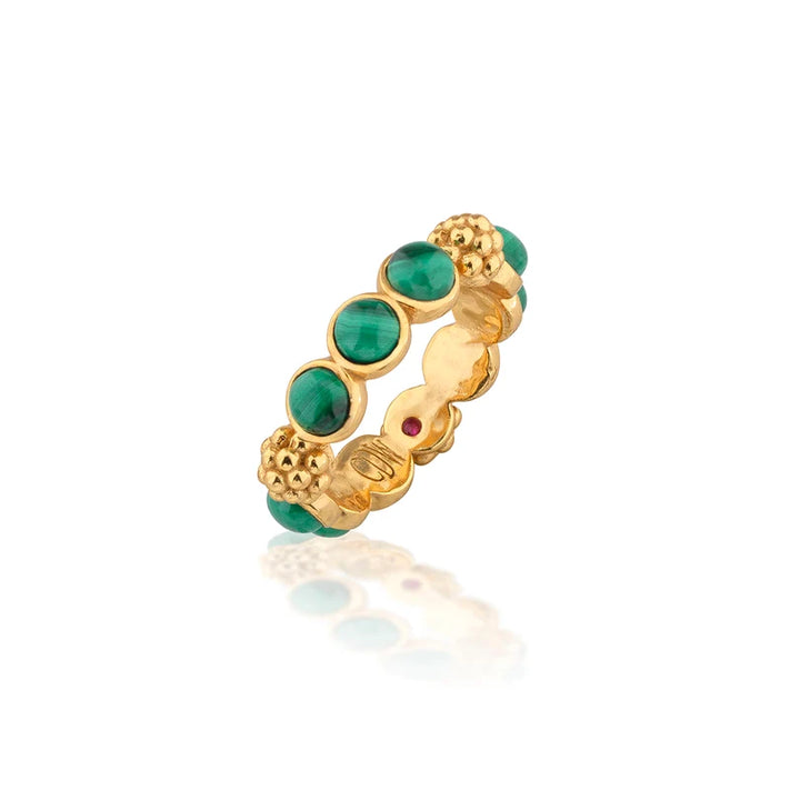 Berry Gem Ring - Malachite