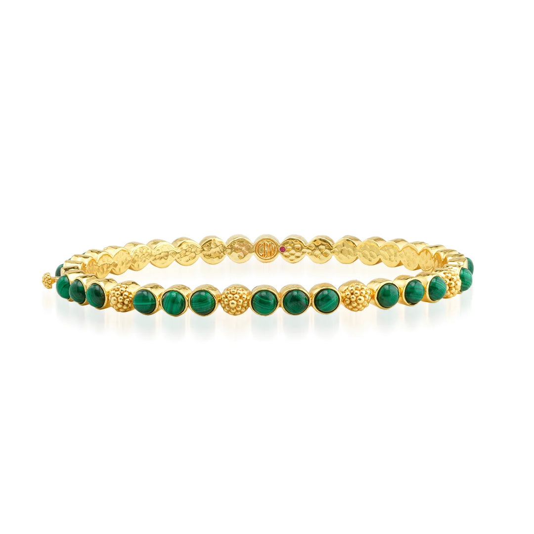 Berry Gem Petite Bangle Malachite