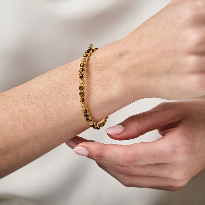 Berry Gem Petite Bangle in Tiger’s Eye