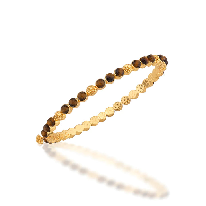 Berry Gem Petite Bangle in Tiger’s Eye
