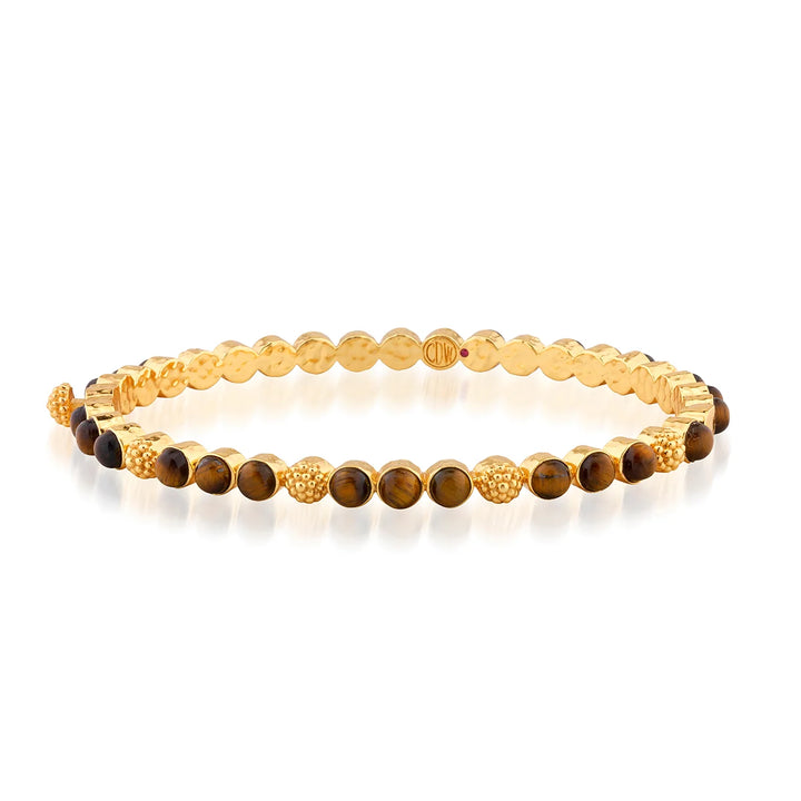 Berry Gem Petite Bangle in Tiger’s Eye