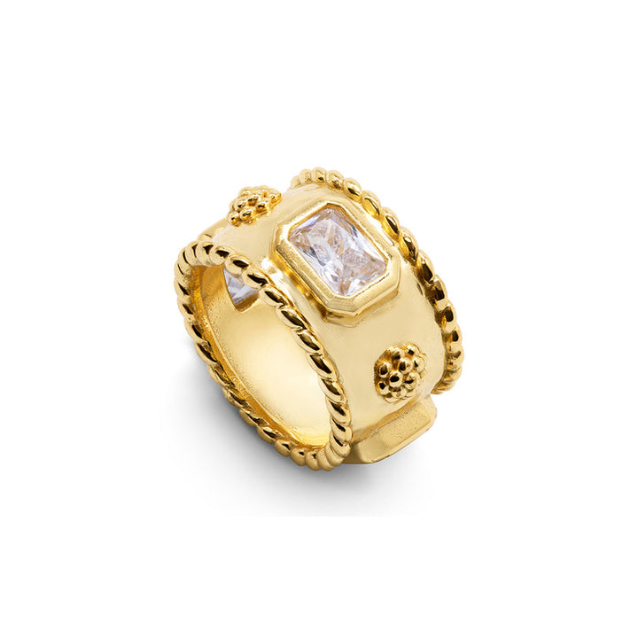 Berry Hammered Band Ring