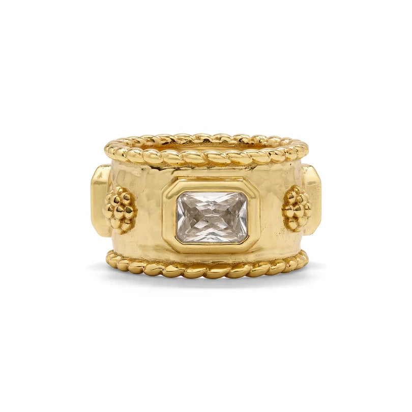 Berry Hammered Band Ring