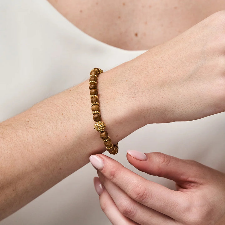 Berry Stretch Bracelet Teak