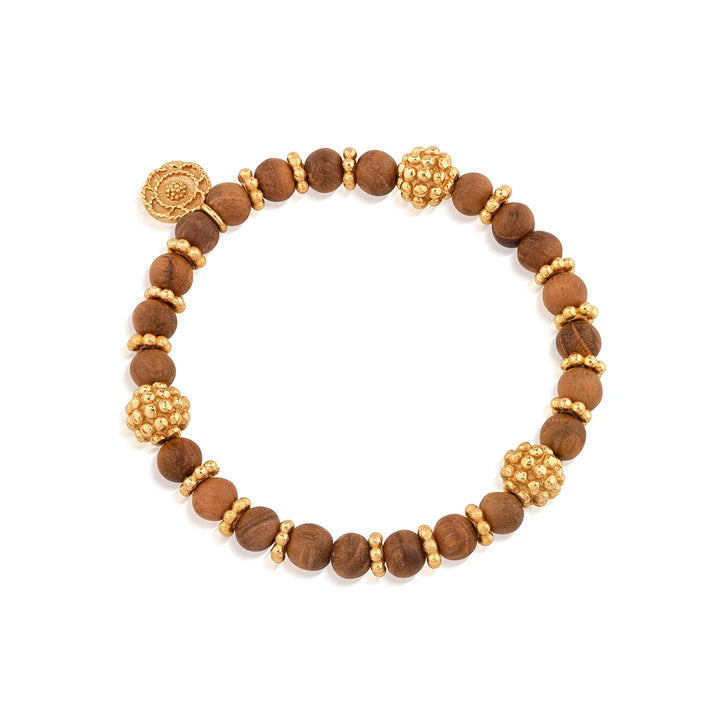 Berry Stretch Bracelet Teak