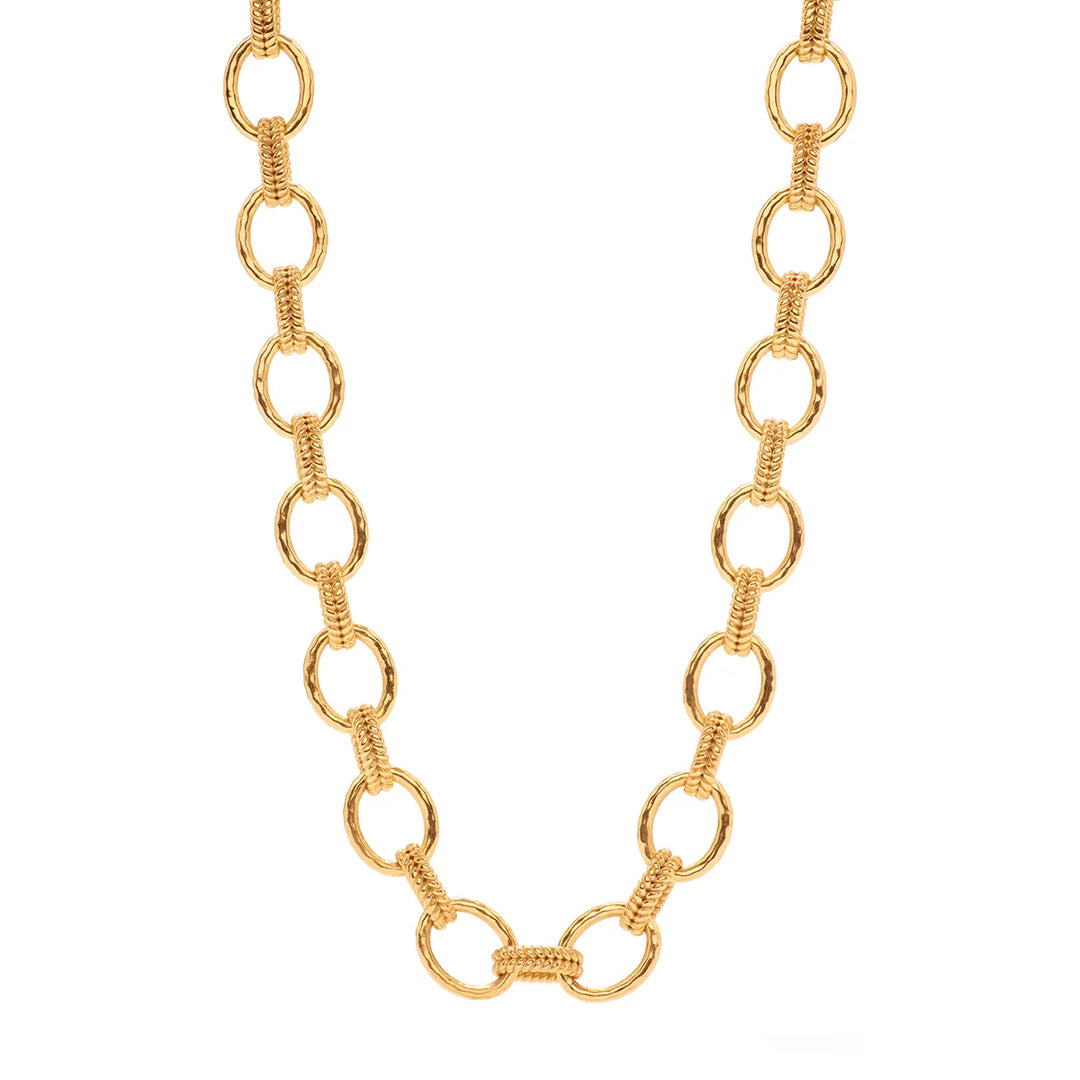 Cleopatra Regal Link Necklace Gold